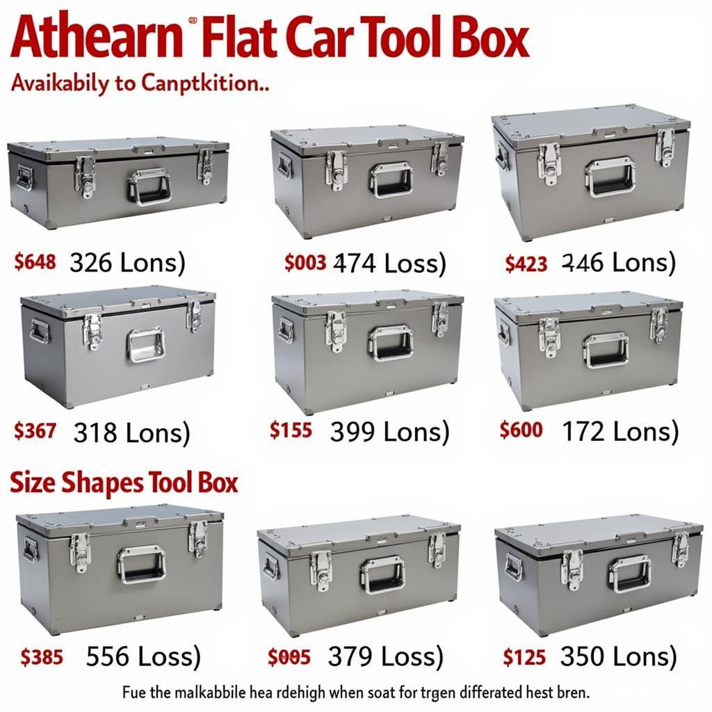 Different Types of Athearn Flat Car Tool Boxes