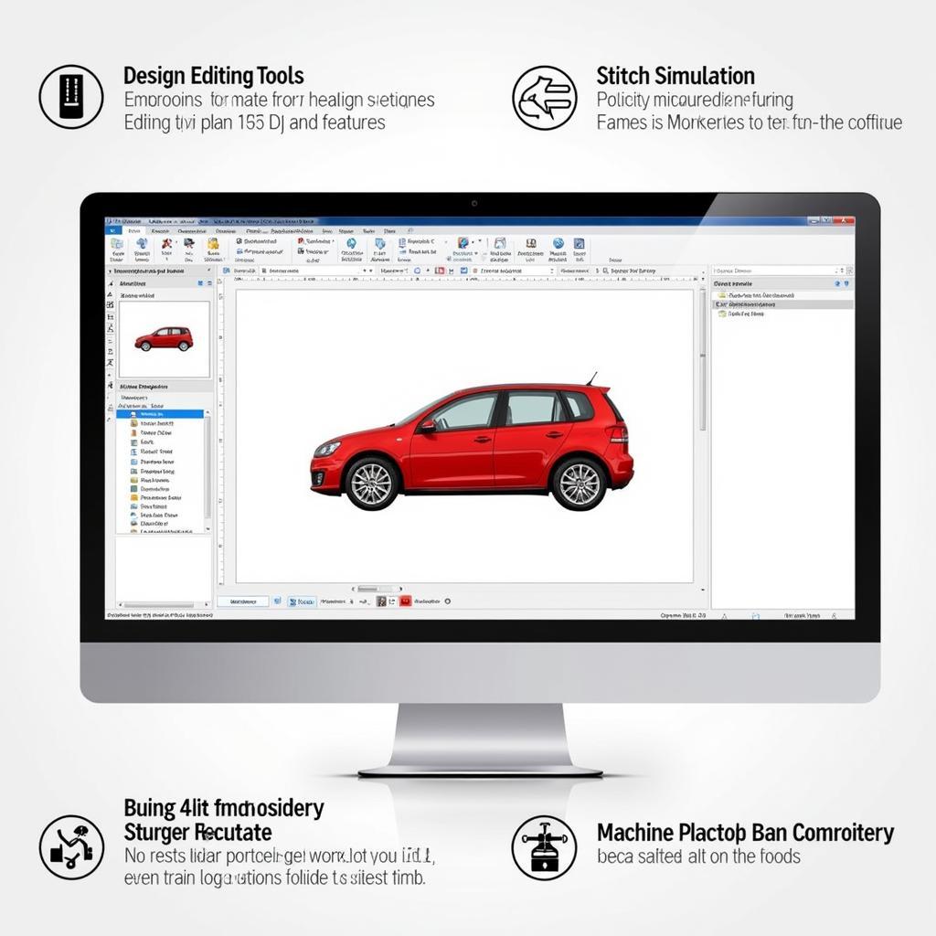 ATW Embroidery Software for Car Logo Design