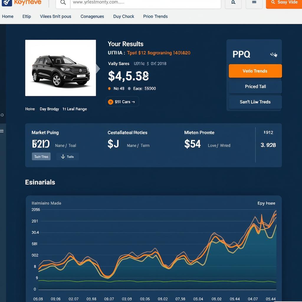 Australian Car Valuation Results Page