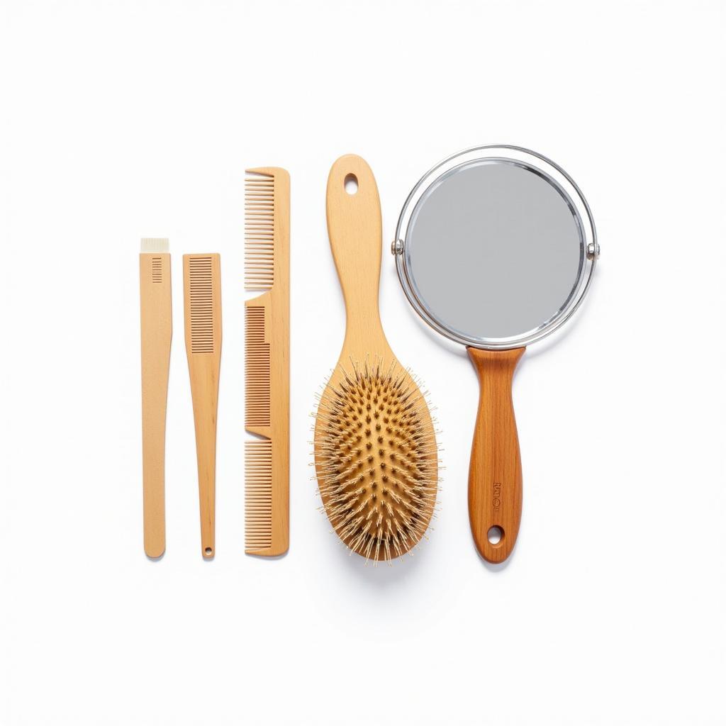 Basic Beauty Care Tools: Comb, Brush, and Mirror