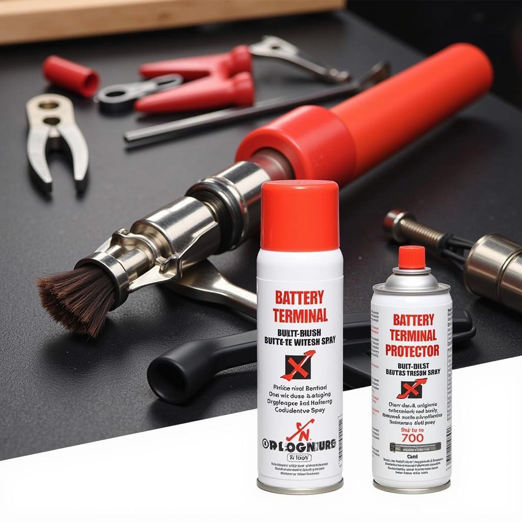 Battery terminal cleaner and protector spray