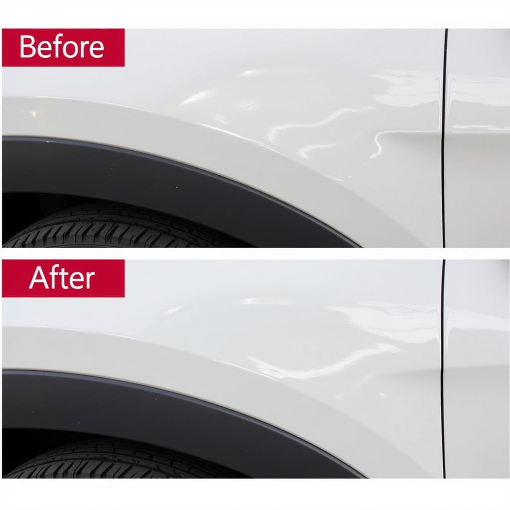 Before and After Results of DIY Dent Repair