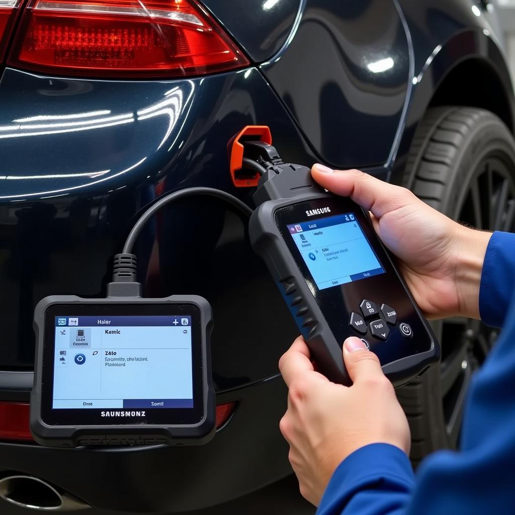 Checking Samsung Car Compatibility with Diagnostic Tool