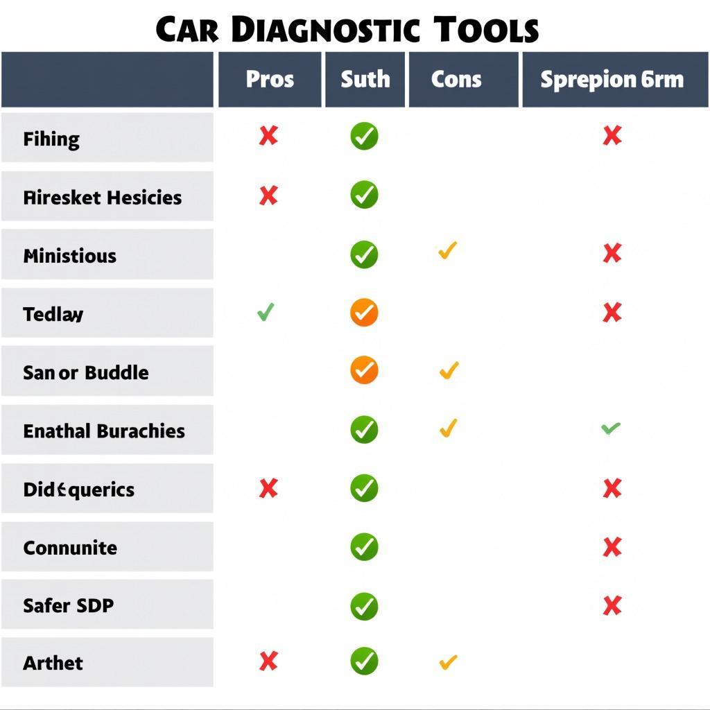 Best Car Diagnostic Tool Comparison Chart