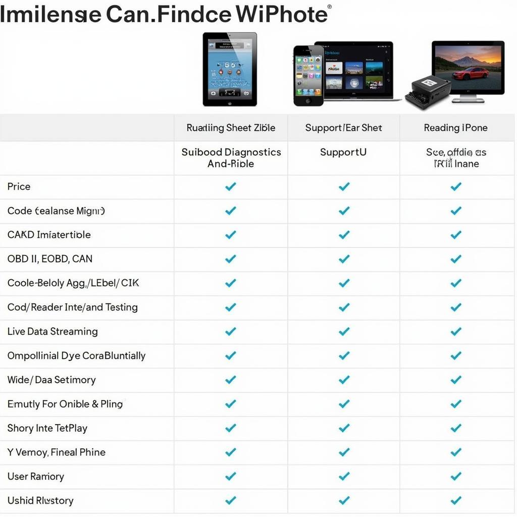 Best iPhone Car Scan Tools Comparison Chart