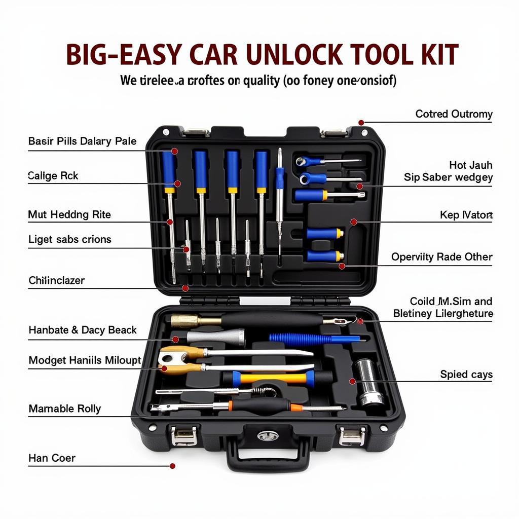 Big Easy Car Unlock Tools Kit