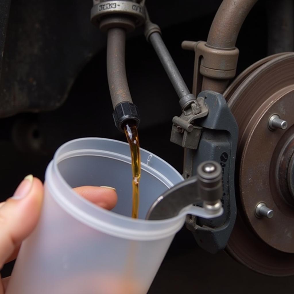 Draining Brake Fluid with Specialized Tools