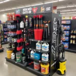 Car Wash Tools Display at Canadian Tire