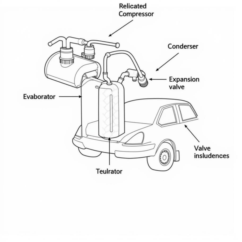 Car AC System Diagram