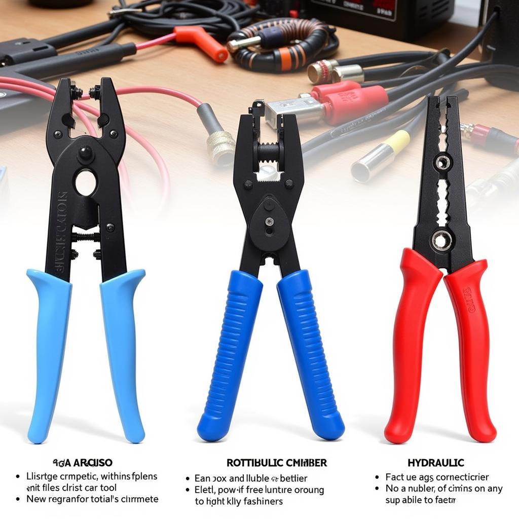 Different types of 4ga crimping tools for car audio applications