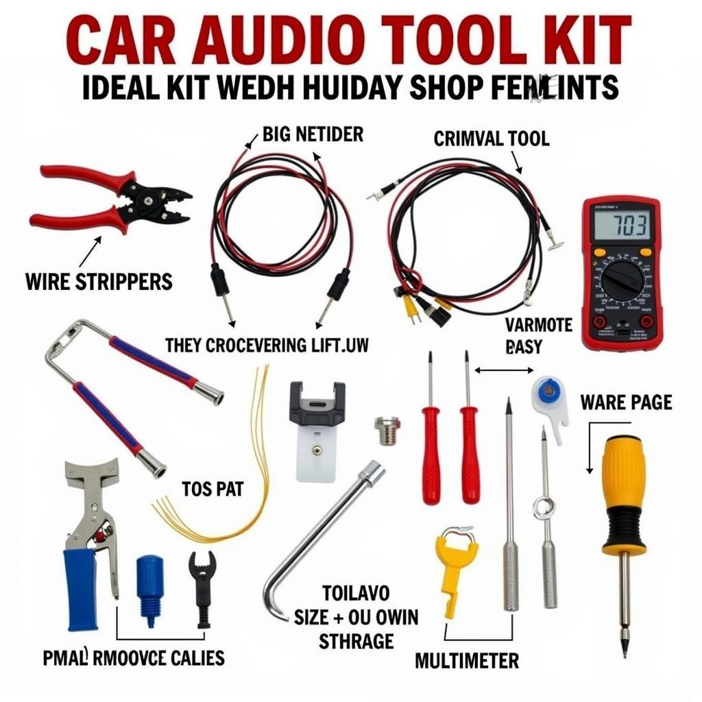 Essential Car Audio Installation Tool Kit