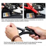 Car Battery Terminal Removal Tool In Action