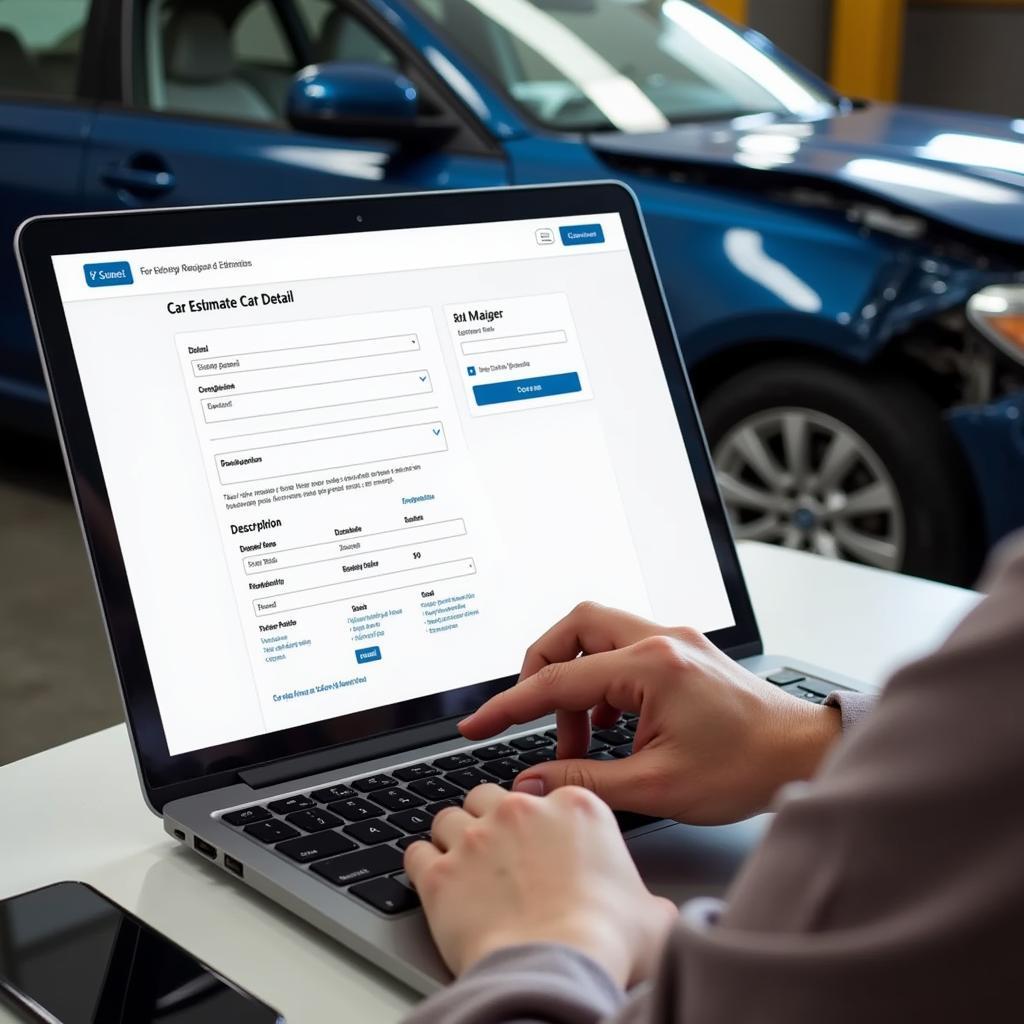 Online Car Body Repair Estimate Tool