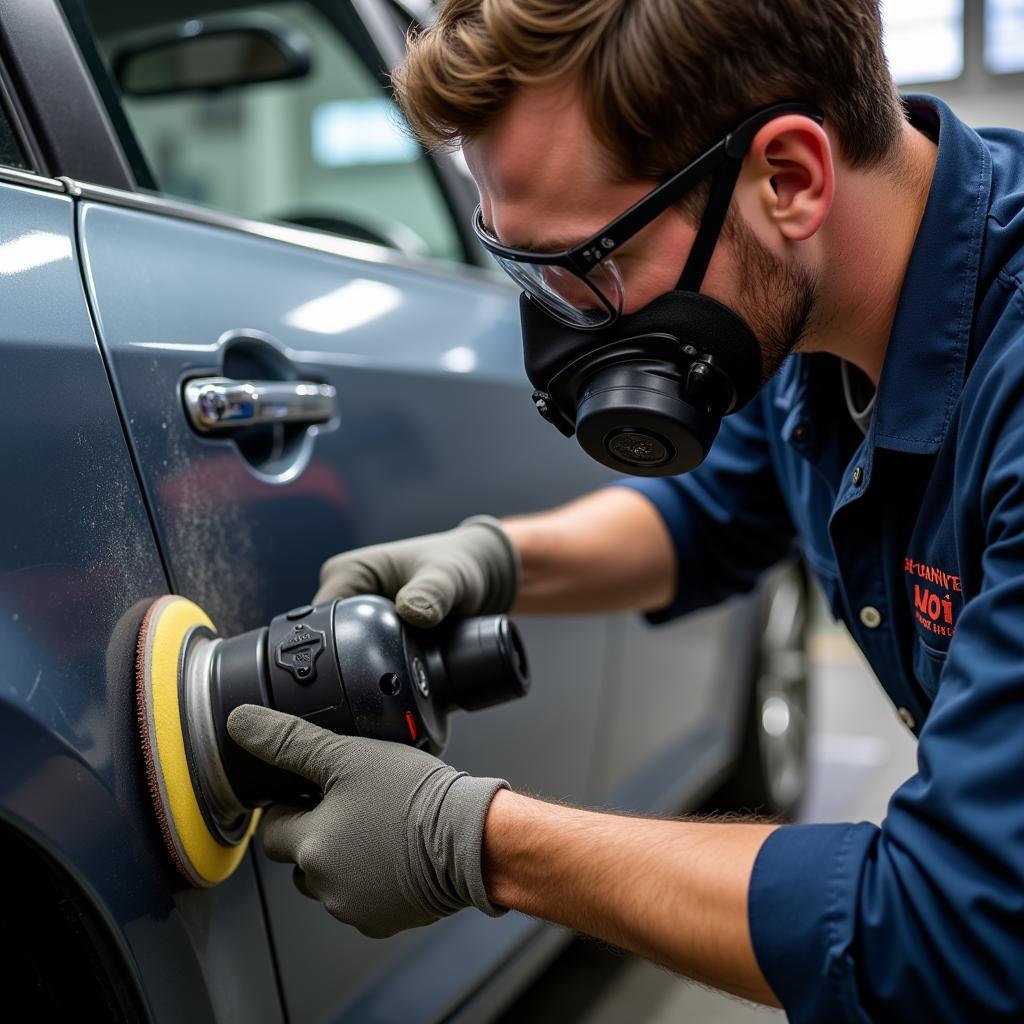 Car Body Sanding Process