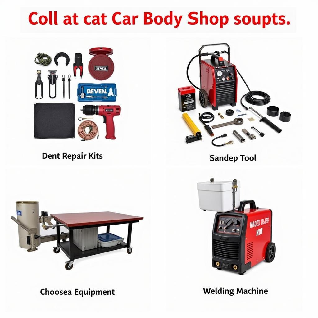 Variety of car body shop tools available on eBay