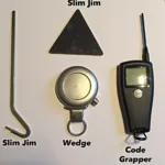 Car Break-In Tools: Slim Jim, Wedge, and Code Grabber