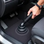 Car Carpet Vibration Tool in Use