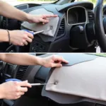 Car Dashboard Disassembly with Trim Tools