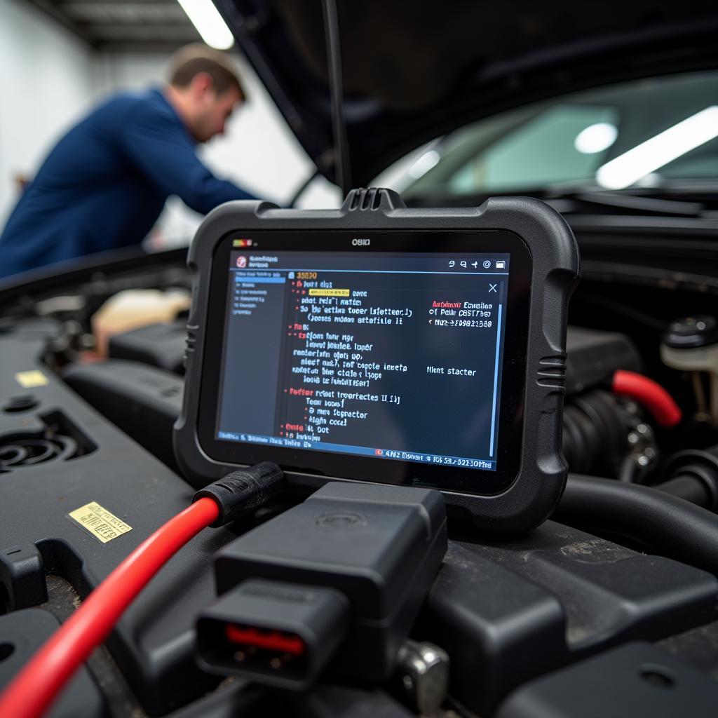 Car Diagnostic Tool in Use