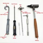 Various tools for removing car door hinge pins, including specialized tools and alternative options.