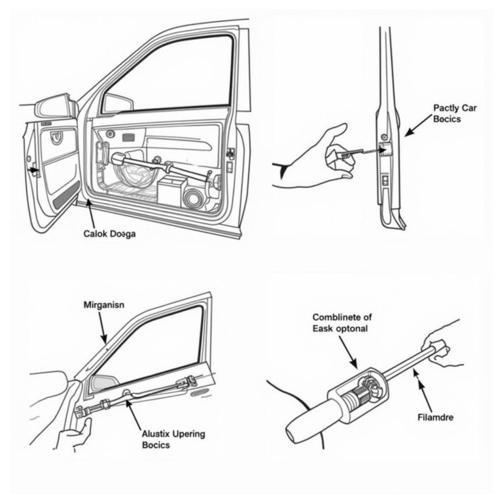 Car Door Lock Mechanism