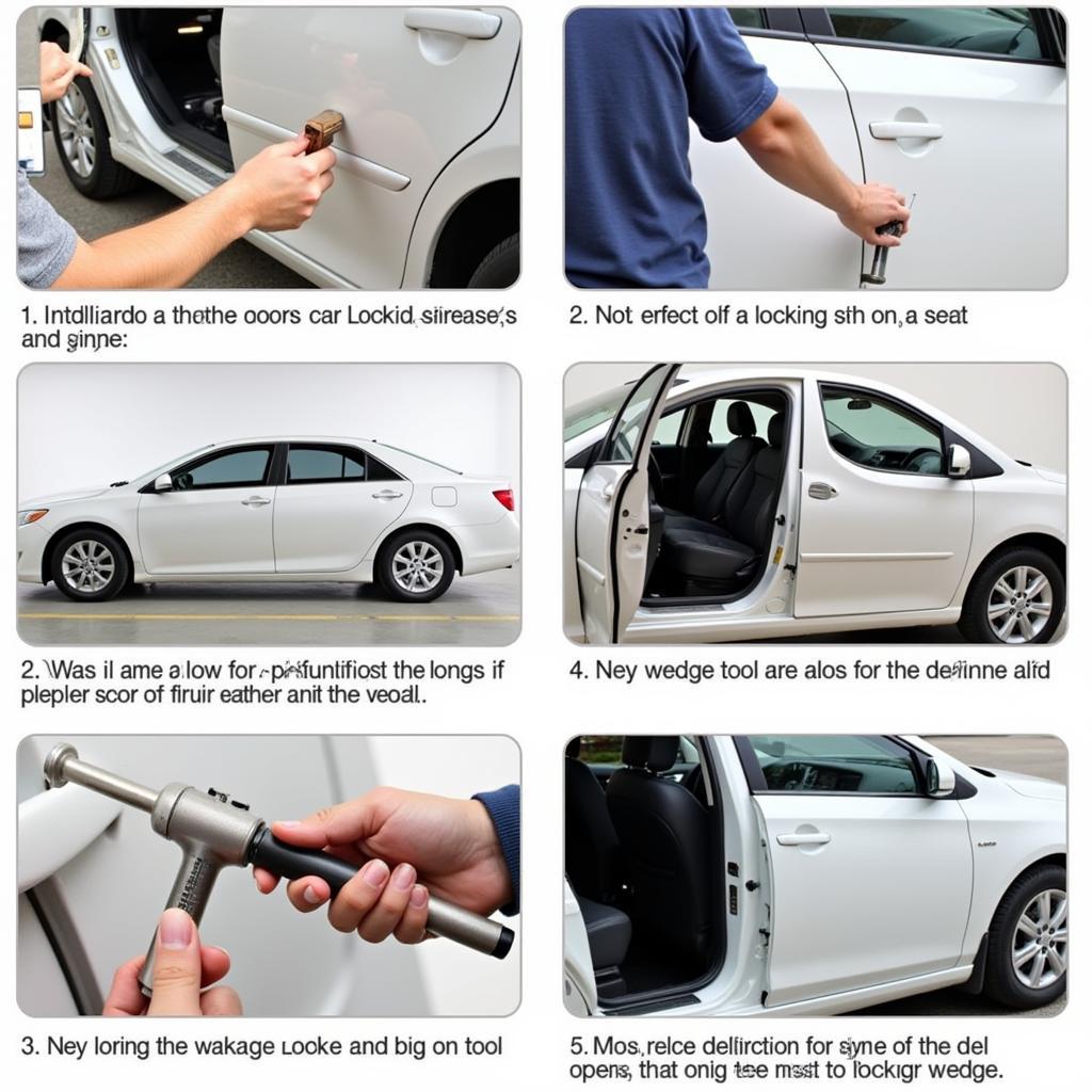 Demonstrating Car Door Opening Techniques