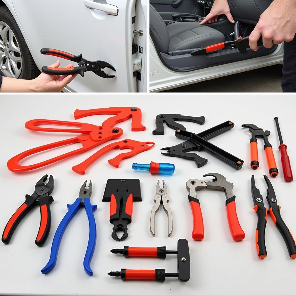 Car Door Panel Removal Tools Kit