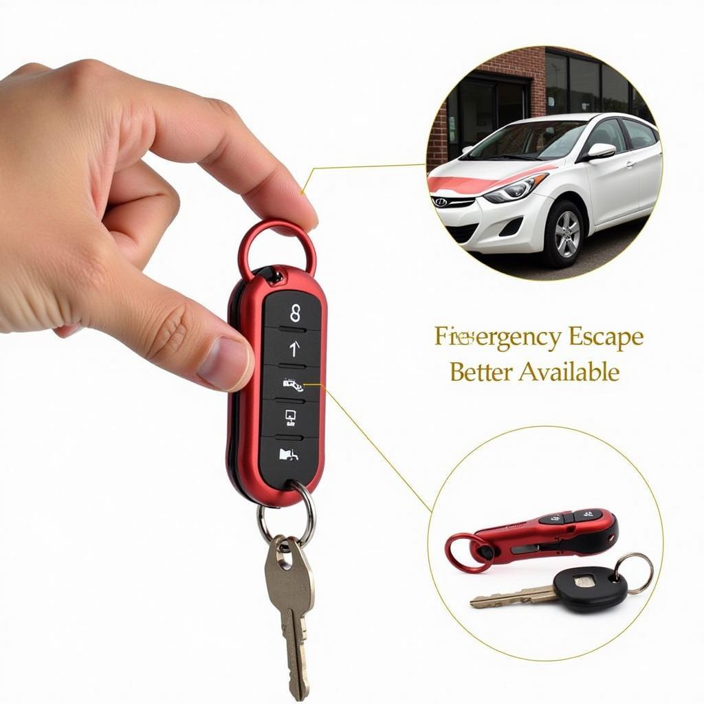 Car Escape Tool on a Keychain