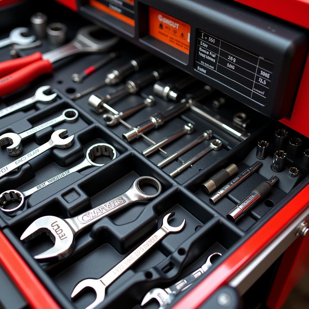 Car Front End Tool Box Organization