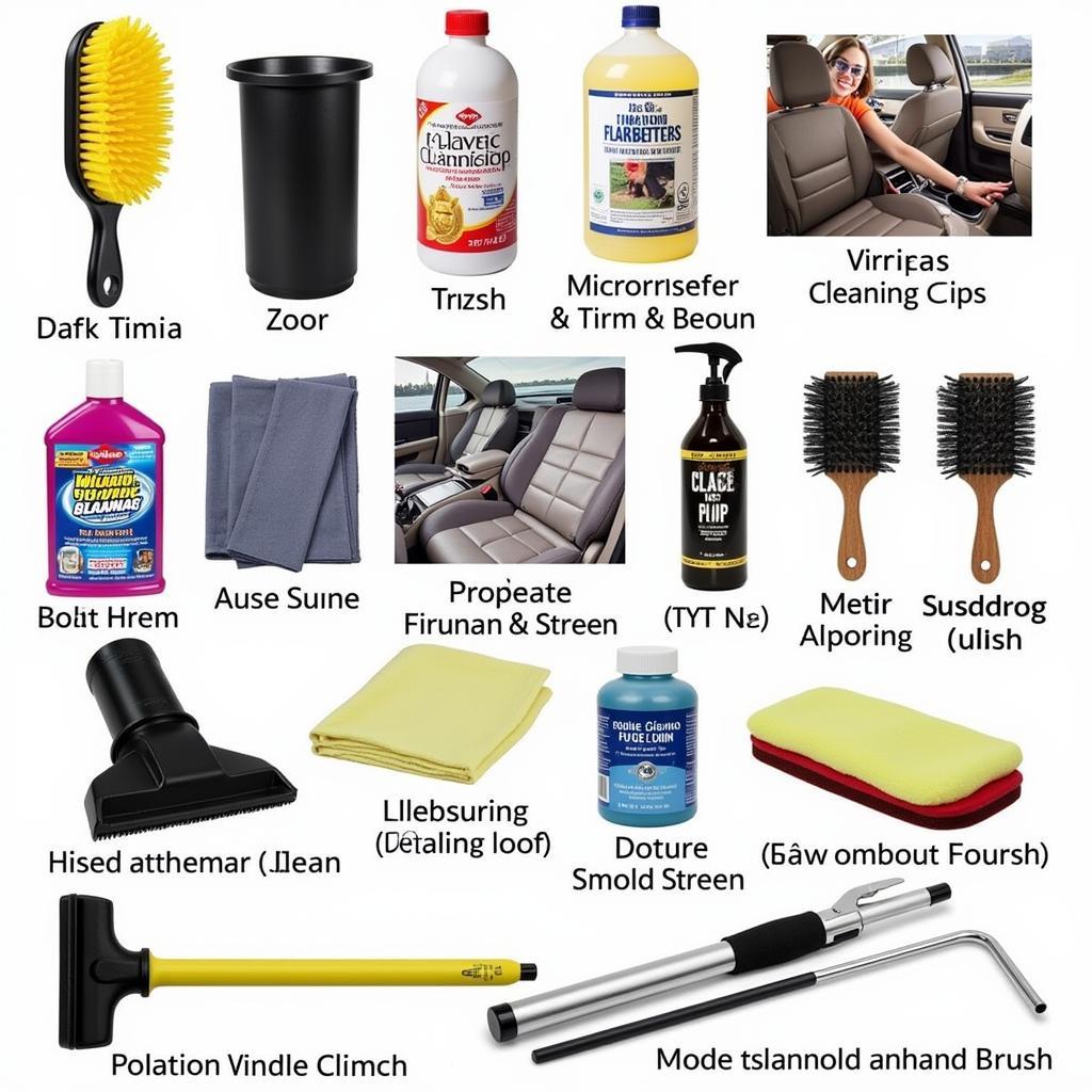 Car Interior Cleaning Tools Kit