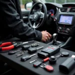 Car Key Programming Tools Locksmith in Action