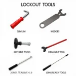 Various Car Lockout Tools