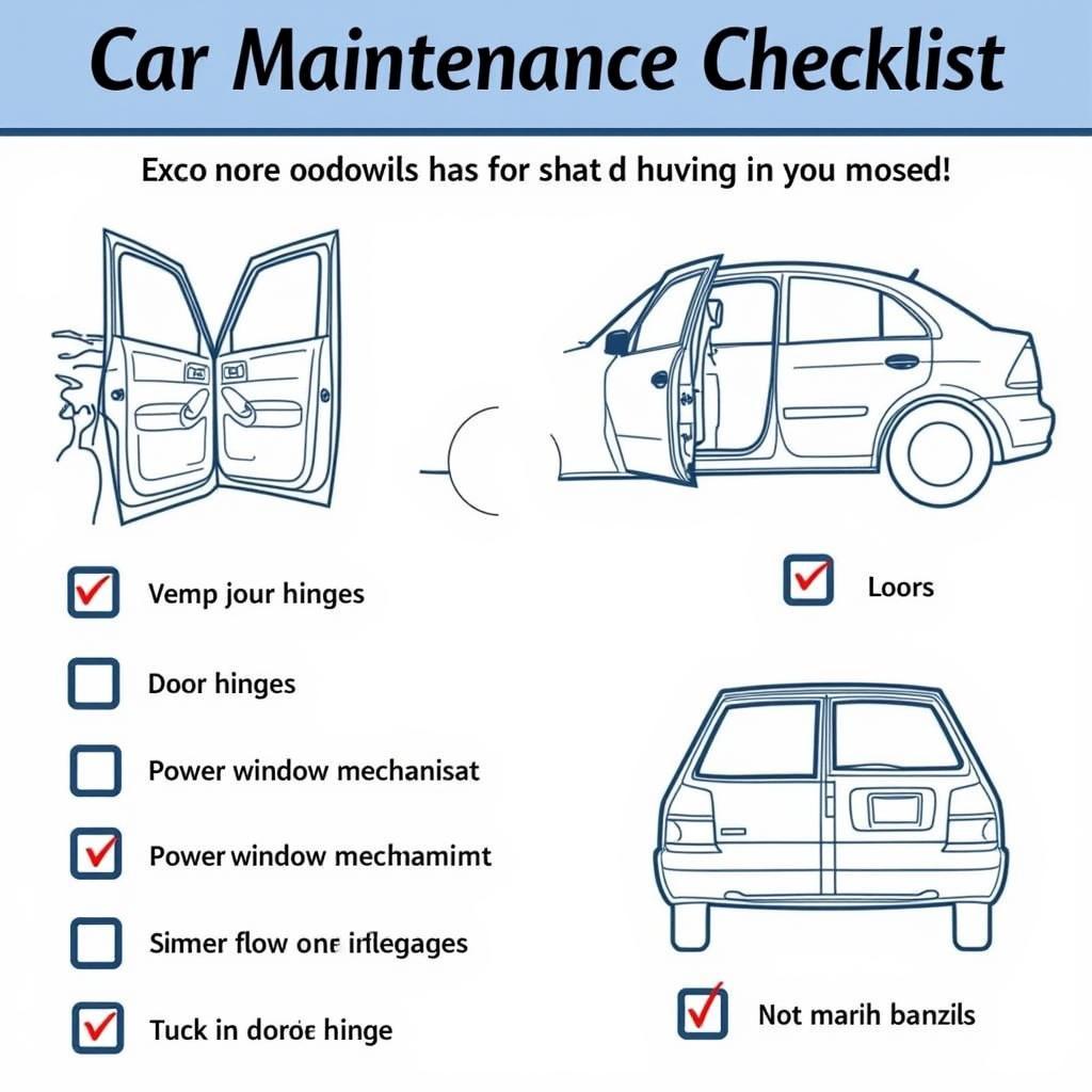 Car Maintenance Checklist: Essential Checks for Doors and Locks