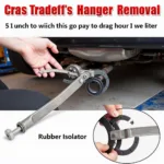 Car Muffler Hanger Removal Tool in Action