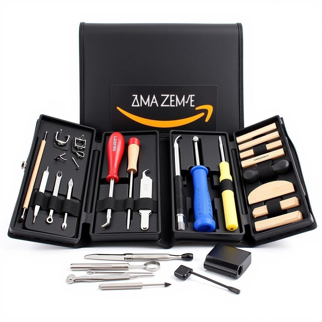 Car opening tools kit displayed on Amazon