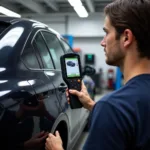 Car Paint Colour Matching with Spectrophotometer