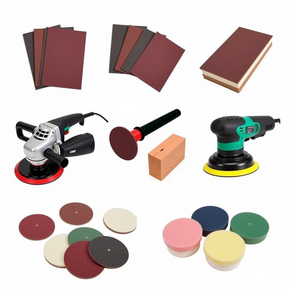 Variety of Car Paint Sanding Tools