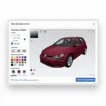 Car Paint Visualizer Tool Interface