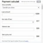 Car Payment Calculator Google Tool Interface