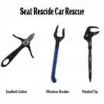 Car Rescue Tool Types: Seatbelt Cutter, Window Breaker, Multi-tool