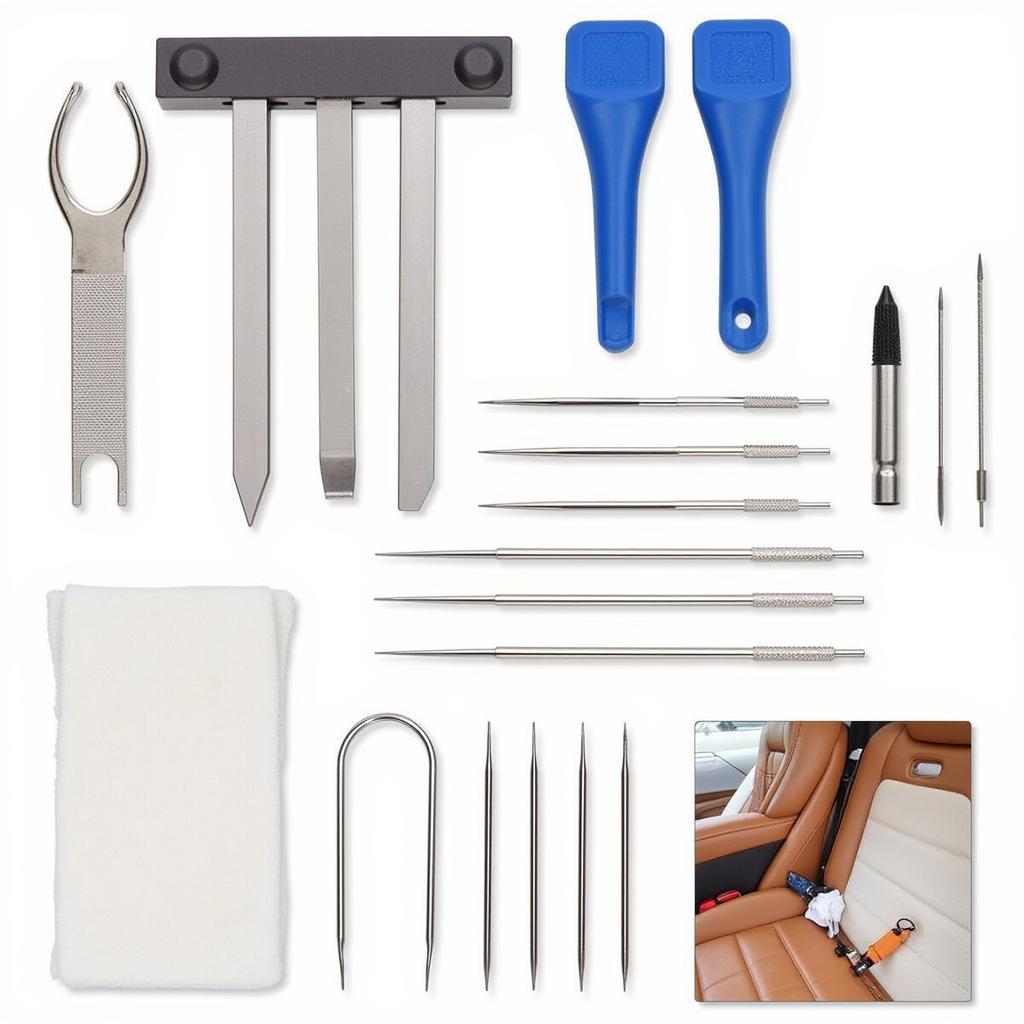 Car Seat Threading Tool Kit for Upholstery Repair