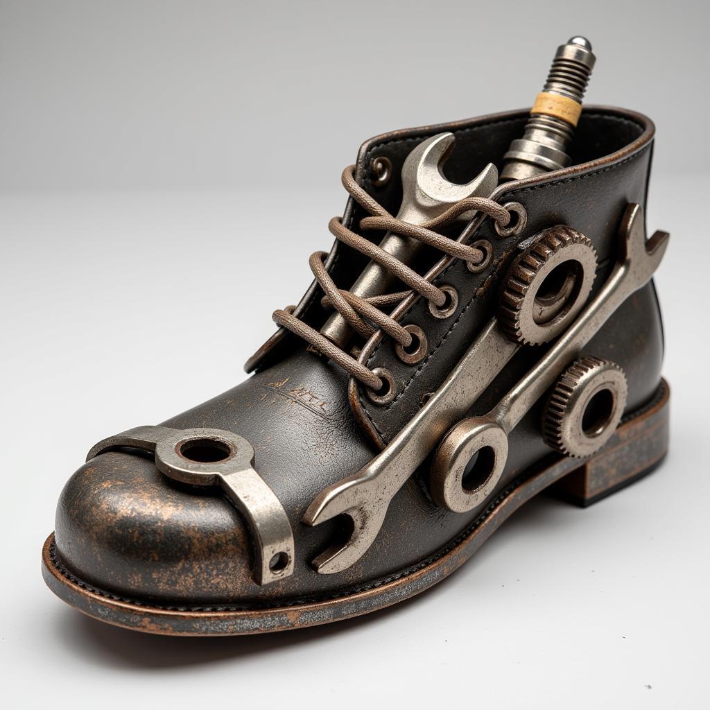 Car Shoe Trophy Design from Old Tools