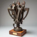 Car Show Trophy: Welded Sculpture Made From Old Tools