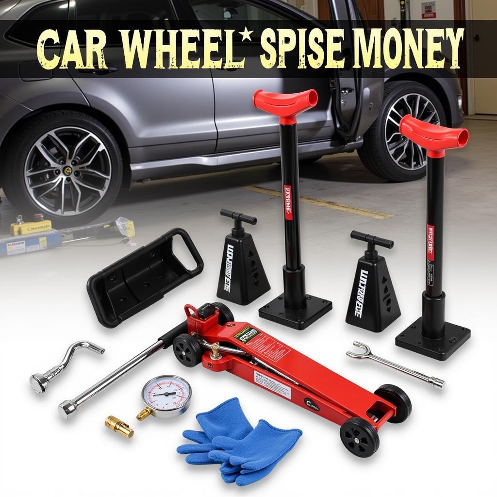 Essential Car Stepney Change Tools Kit