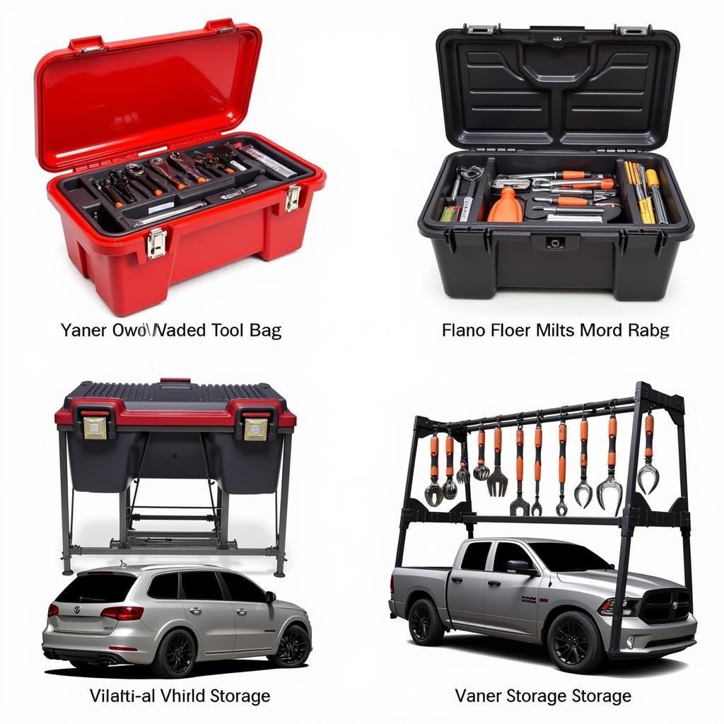 Various Car Tool Storage Options