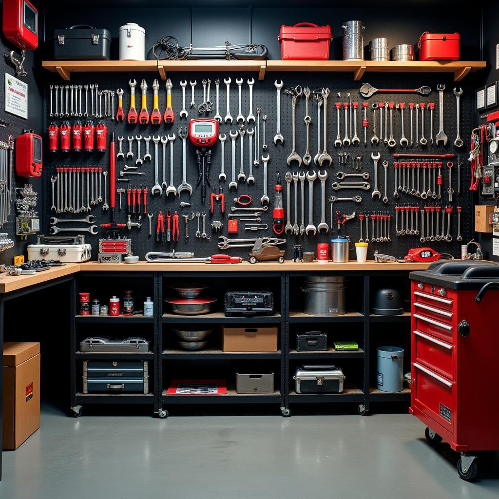 Diverse Car Tool Inventory