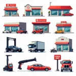 Car Tools Rental Store Options