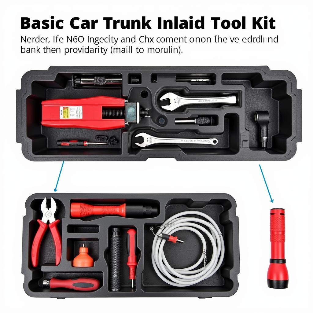 Essential Car Trunk Inlaid Tools: Basic Kit