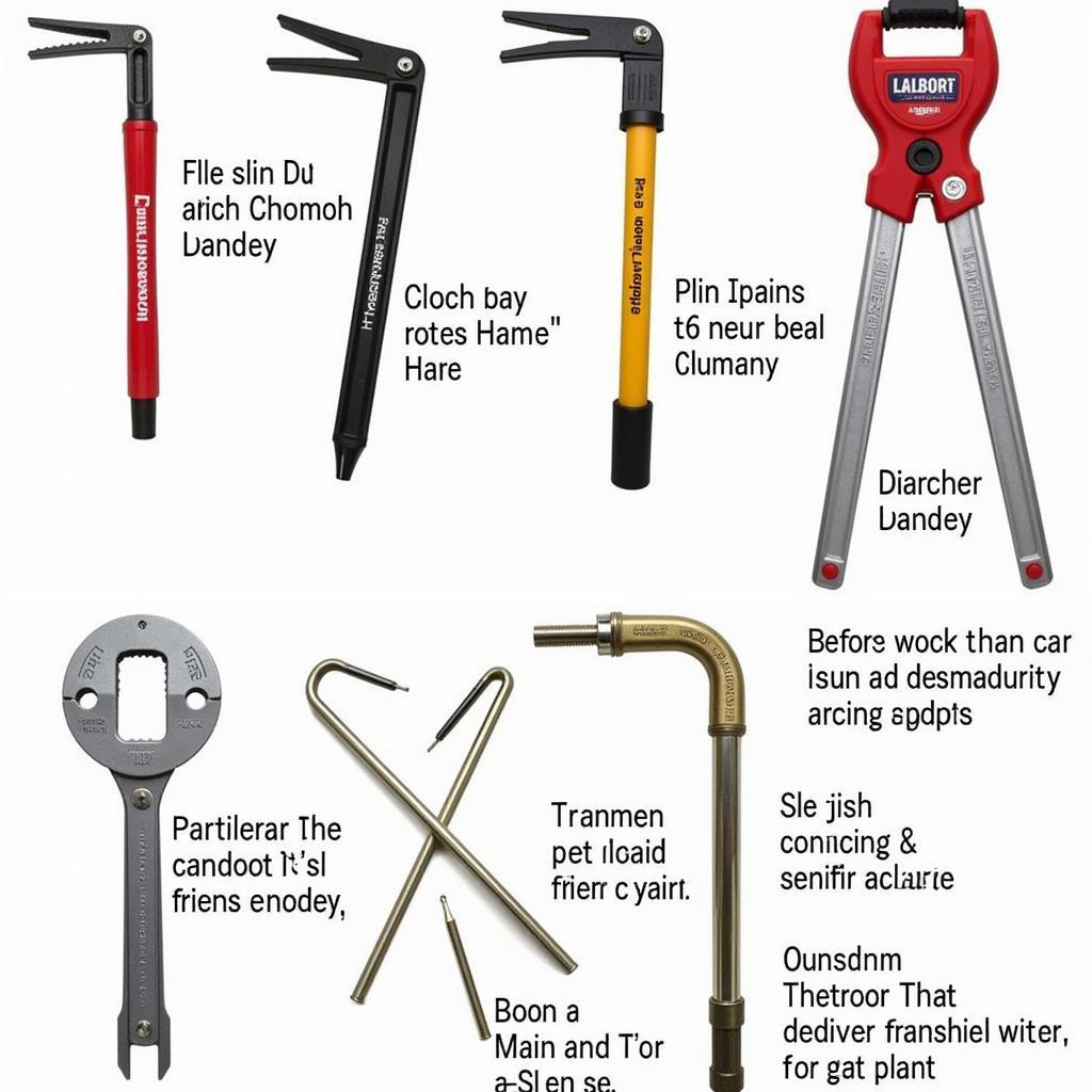 Car unlock tools displayed at a Harbor Freight store