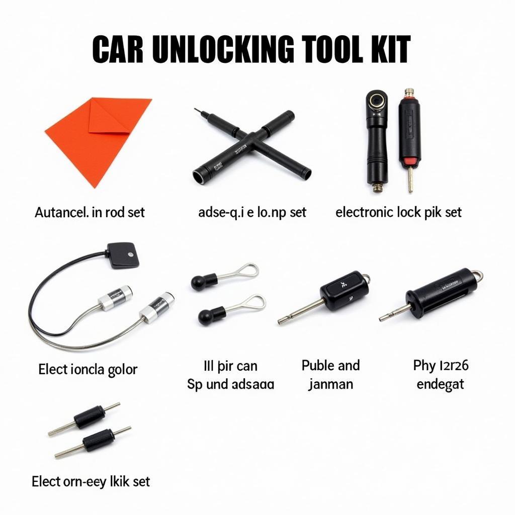 Different Types of Car Unlocking Tool Kits